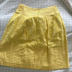 Lilly Pulitzer Yellow Eyelet Women's Skirt